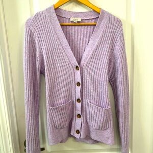 Loft Ann Taylor Cardigan - Light Purple - Size Medium